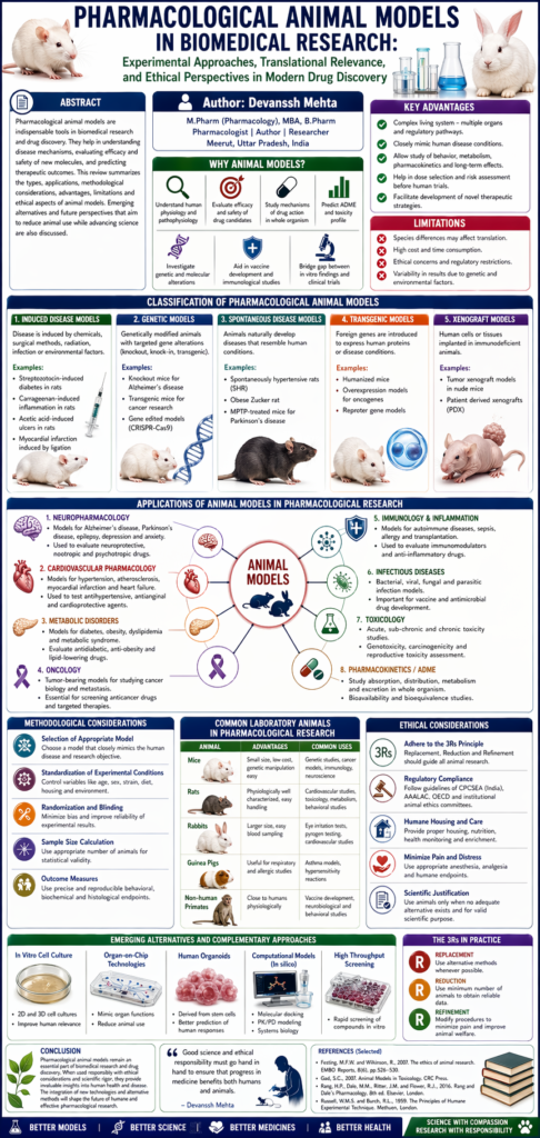 Pharmacological Animal Models in Biomedical Research: Experimental ...
