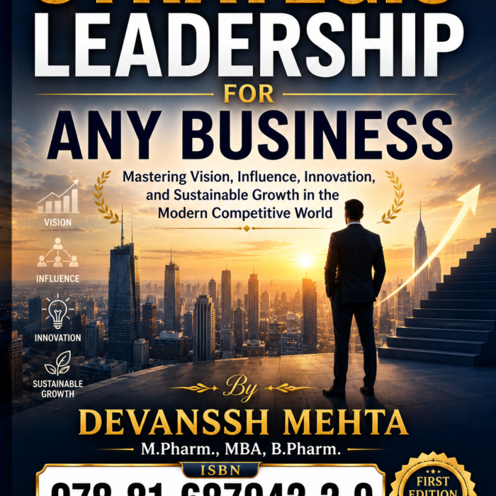 STRATEGIC LEADERSHIP FOR ANY BUSINESS Mastering Vision, Influence, Innovation, and Sustainable Growth in the Modern Competitive World By Devanssh Mehta M.Pharm., MBA, B.Pharm. ISBN 978-81-687042-2-0