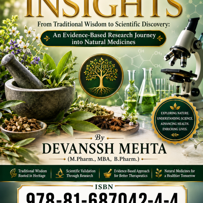 PHARMACOGNOSY INSIGHTS From Traditional Wisdom to Scientific Discovery: An Evidence-Based Research Journey into Natural Medicines By Devanssh Mehta (M.Pharm., MBA, B.Pharm.) ISBN: 978-81-687042-4-4